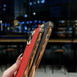 Custodia per telefono galvanica nano serie Luolai in vera pelle, For iPhone 13 Pro Max