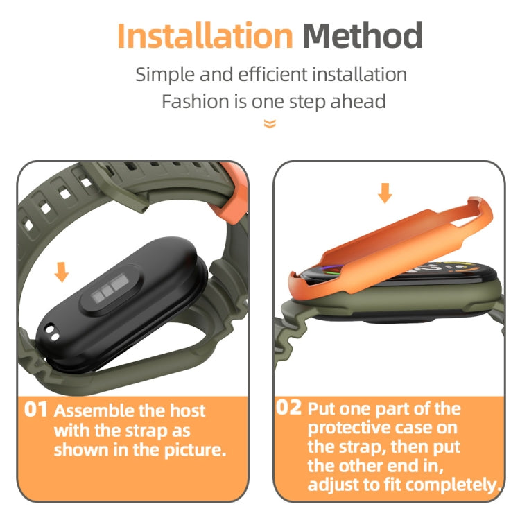 Cinturino MIJOBS GS Unibody bicolore, For Xiaomi Mi Band 7 / 7 NFC