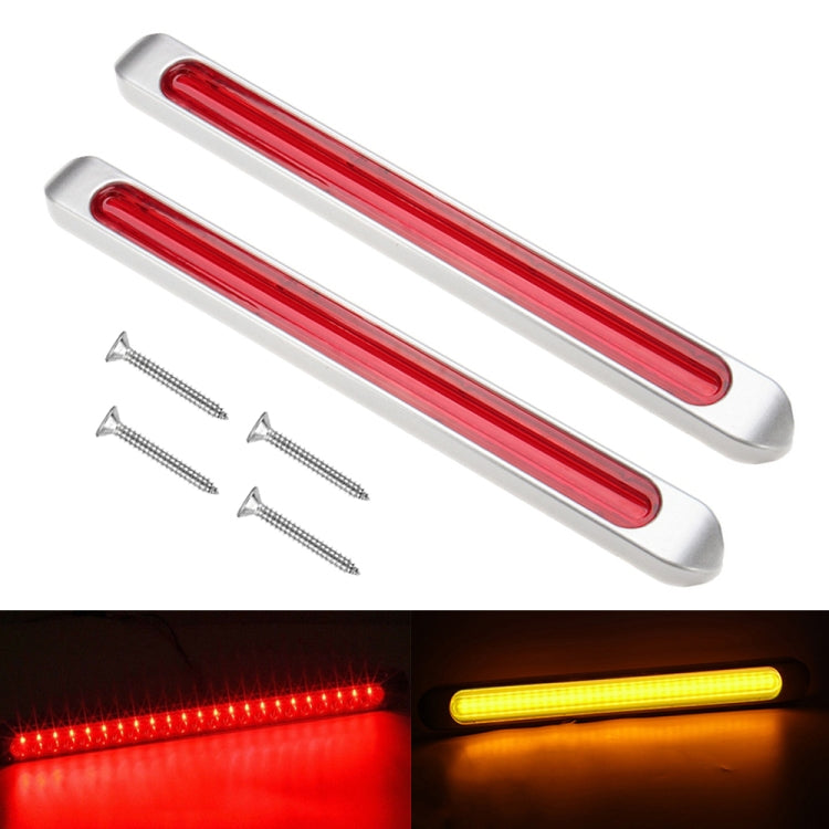 2 PCS 72LED Fanale posteriore bicolore per freno a mano