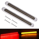2 PCS 72LED Fanale posteriore bicolore per freno a mano