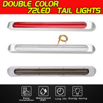 2 PCS 72LED Fanale posteriore bicolore per freno a mano