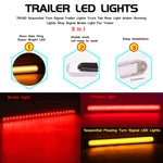 2 PCS 72LED Fanale posteriore bicolore per freno a mano