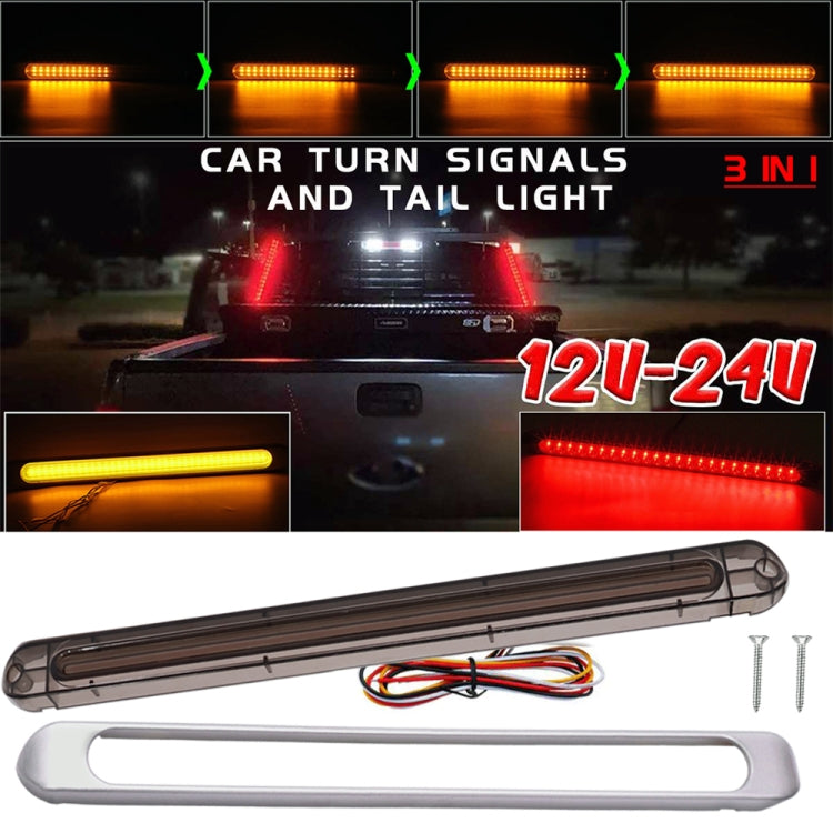 2 PCS 72LED Fanale posteriore bicolore per freno a mano