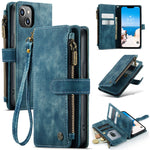 Custodia in pelle per telefono multifunzionale CaseMe C30, For iPhone 14, For iPhone 14 Plus, For iPhone 14 Pro, For iPhone 14 Pro Max