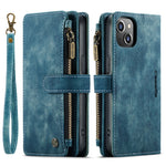 Custodia in pelle per telefono multifunzionale CaseMe C30, For iPhone 14, For iPhone 14 Plus, For iPhone 14 Pro, For iPhone 14 Pro Max