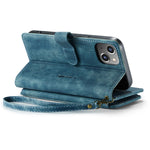 Custodia in pelle per telefono multifunzionale CaseMe C30, For iPhone 14, For iPhone 14 Plus, For iPhone 14 Pro, For iPhone 14 Pro Max