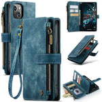Custodia in pelle per telefono multifunzionale CaseMe C30, For iPhone 14, For iPhone 14 Plus, For iPhone 14 Pro, For iPhone 14 Pro Max