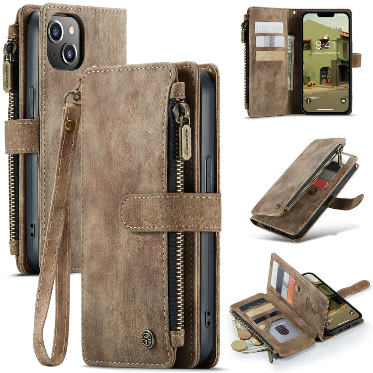 Custodia in pelle per telefono multifunzionale CaseMe C30, For iPhone 14, For iPhone 14 Plus, For iPhone 14 Pro, For iPhone 14 Pro Max