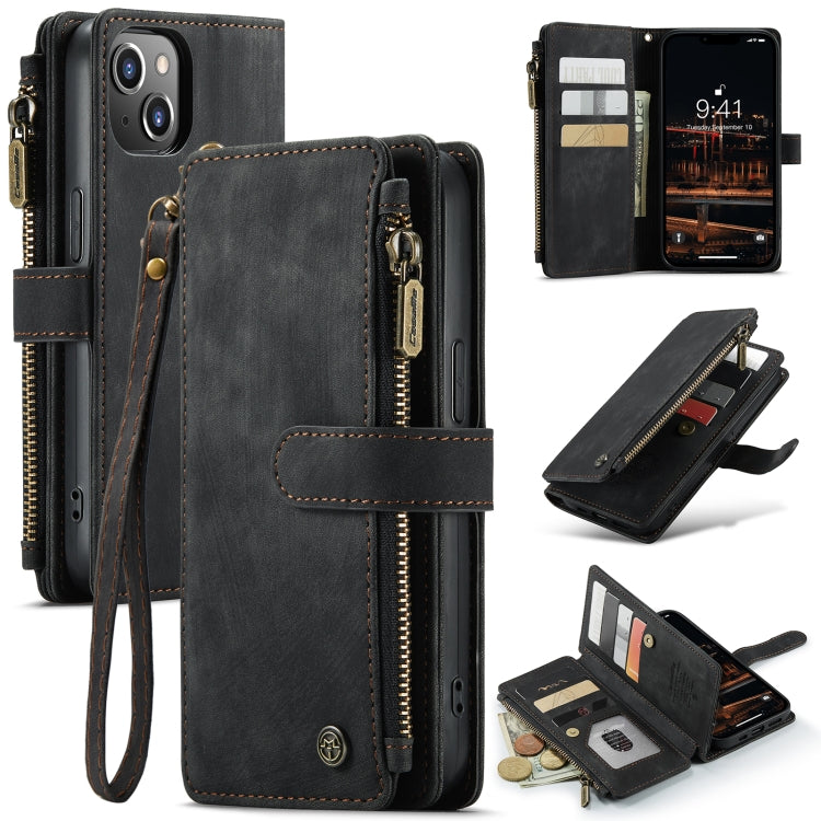 Custodia in pelle per telefono multifunzionale CaseMe C30, For iPhone 14, For iPhone 14 Plus, For iPhone 14 Pro, For iPhone 14 Pro Max