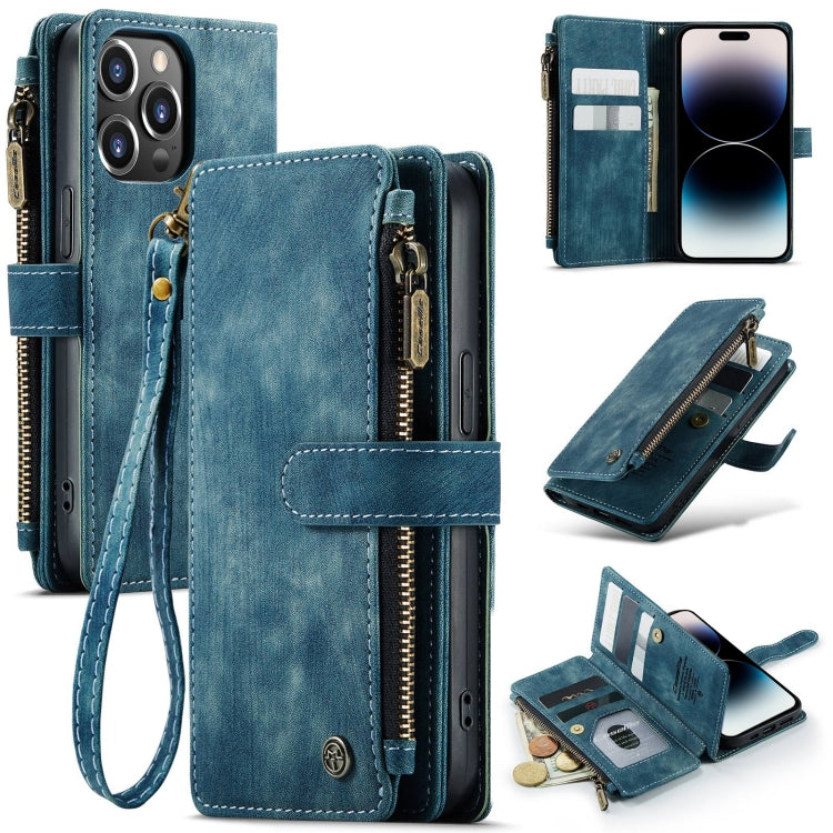 Custodia in pelle per telefono multifunzionale CaseMe C30, For iPhone 14, For iPhone 14 Plus, For iPhone 14 Pro, For iPhone 14 Pro Max