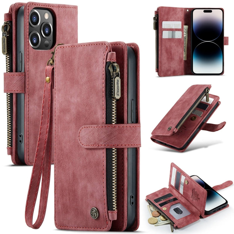 Custodia in pelle per telefono multifunzionale CaseMe C30, For iPhone 14, For iPhone 14 Plus, For iPhone 14 Pro, For iPhone 14 Pro Max