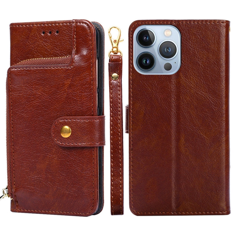 Custodia per cellulare in pelle con cerniera, For iPhone 14, For iPhone 14 Plus, For iPhone 14 Pro, For iPhone 14 Pro Max