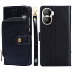 Custodia per cellulare in pelle con cerniera, For vivo iQOO 10, For vivo iQOO 10 Pro 5G, For Nothing Phone 1, For OnePlus 10T, For Realme C30 4G/Narzo 50i Prime, For Honor X40i
