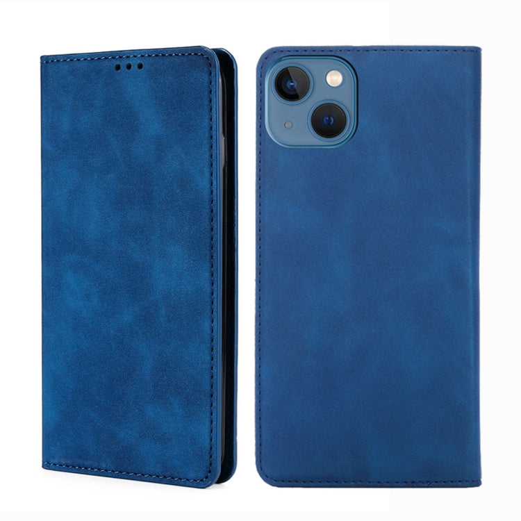 Custodia per telefono in pelle magnetica Skin Feel, For iPhone 14, For iPhone 14 Plus, For iPhone 14 Pro, For iPhone 14 Pro Max