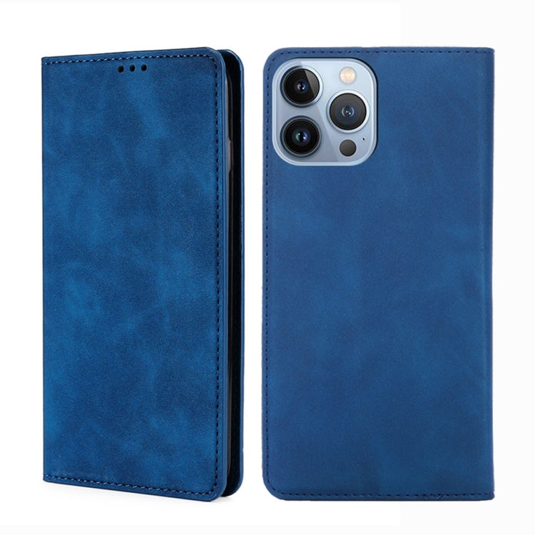 Custodia per telefono in pelle magnetica Skin Feel, For iPhone 14, For iPhone 14 Plus, For iPhone 14 Pro, For iPhone 14 Pro Max
