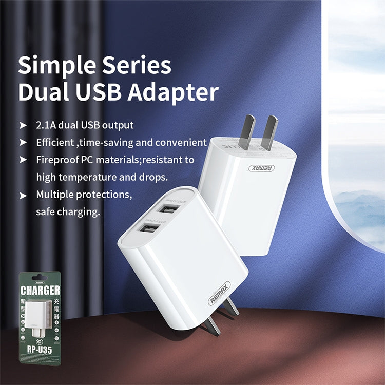 Remax RP-U35 caricatore doppia porta USB 2.1A