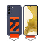 Custodia per telefono PC con cinturino da polso sottile, For Samsung Galaxy S22 5G, For Samsung Galaxy S22+ 5G, For Samsung Galaxy S22 Ultra 5G