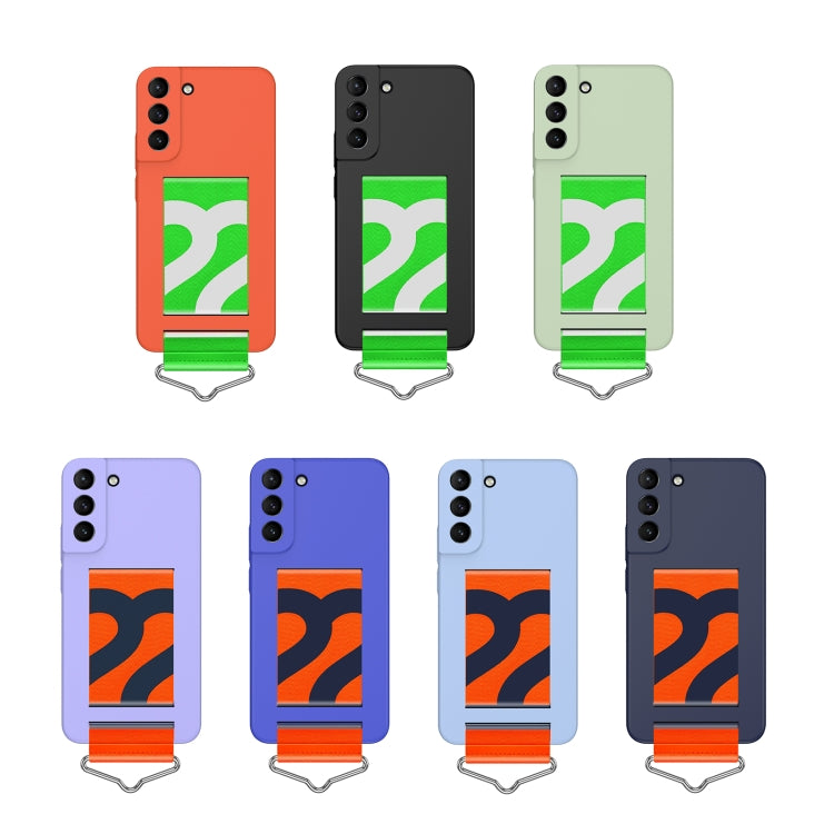 Custodia per telefono PC con cinturino da polso sottile, For Samsung Galaxy S22 5G, For Samsung Galaxy S22+ 5G, For Samsung Galaxy S22 Ultra 5G