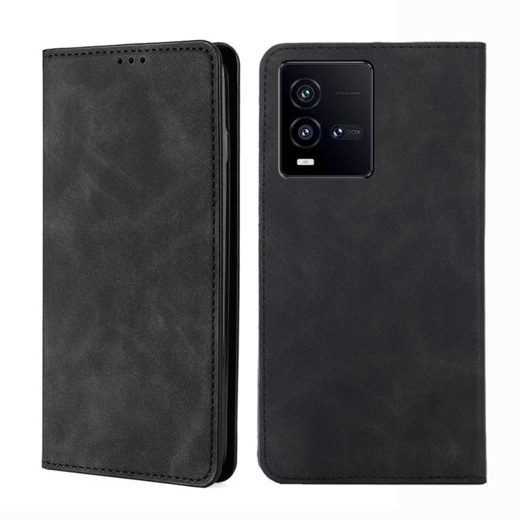 Custodia per telefono in pelle con vibrazione orizzontale magnetica Skin Feel, For vivo iQOO 10, For vivo iQOO 10 Pro 5G, For OnePlus 10T, For Realme C30 4G/Narzo 50i Prime