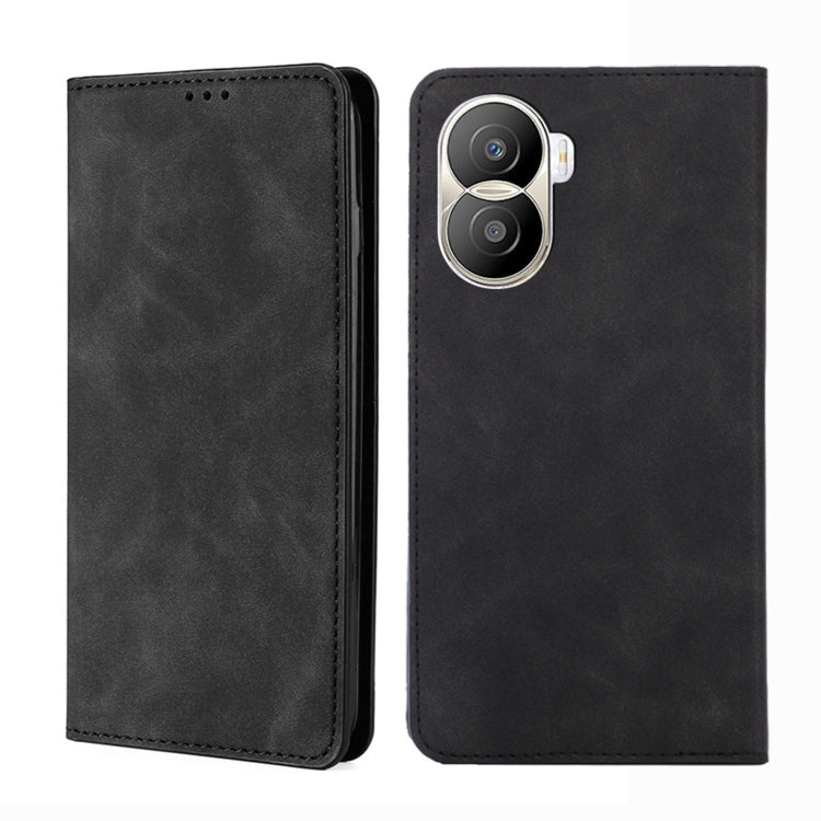 Custodia per telefono in pelle con vibrazione orizzontale magnetica Skin Feel, For Honor X40i