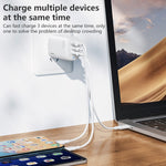 REMAX RP-U55 Territory Series Caricatore rapido USB da 65 W + doppia interfaccia USB-C / Tipo-C, EU Plug, UK Plug, CN Plug