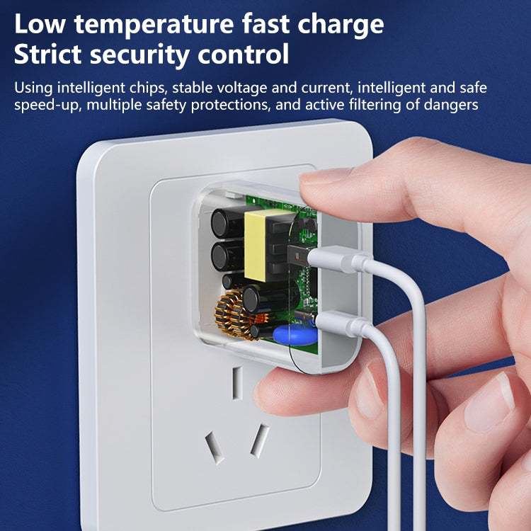 Caricabatterie rapido REMAX RP-U68 serie Speedy da 20 W con interfaccia USB+USB-C/Type-C, CN Plug, EU Plug, UK Plug, US Plug
