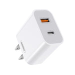 Caricabatterie rapido REMAX RP-U68 serie Speedy da 20 W con interfaccia USB+USB-C/Type-C, CN Plug, EU Plug, UK Plug, US Plug