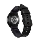 Cinturino per orologio con fibbia nera in silicone + pelle, For Samsung Galaxy Watch5 Pro 45mm/5 44mm/5 40mm