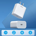 REMAX RP-U79 Speed Series 20W USB-C/Type-C Caricabatterie rapido multi-compatibile, CN Plug, EU Plug, UK Plug