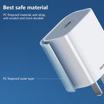 REMAX RP-U79 Speed Series 20W USB-C/Type-C Caricabatterie rapido multi-compatibile, CN Plug, EU Plug, UK Plug