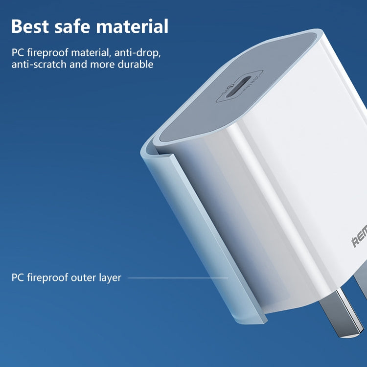 REMAX RP-U79 Speed Series 20W USB-C/Type-C Caricabatterie rapido multi-compatibile, CN Plug, EU Plug, UK Plug