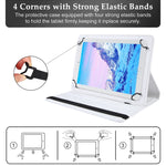 Custodia per tablet in pelle flip con struttura litchi con rotazione a 360 gradi, For 7 inch Tablet, For 8 inch Tablet