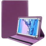 Custodia per tablet in pelle flip con struttura litchi con rotazione a 360 gradi, For 10 inch Tablet