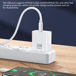 REMAX RP-U82 Caricabatterie rapido a doppia interfaccia USB+USB-C/Type-C da 30 W, CN Plug, EU Plug, UK Plug, US Plug