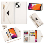 Custodia in pelle Flip orizzontale con cerniera Skin Feel, For iPhone 14, For iPhone 14 Max, For iPhone 14 Pro, For iPhone 14 Pro Max