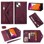 Custodia in pelle Flip orizzontale con cerniera Skin Feel, For iPhone 14, For iPhone 14 Max, For iPhone 14 Pro, For iPhone 14 Pro Max