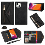 Custodia in pelle Flip orizzontale con cerniera Skin Feel, For iPhone 14, For iPhone 14 Max, For iPhone 14 Pro, For iPhone 14 Pro Max