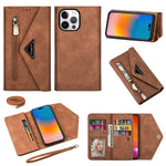 Custodia in pelle Flip orizzontale con cerniera Skin Feel, For iPhone 14, For iPhone 14 Max, For iPhone 14 Pro, For iPhone 14 Pro Max