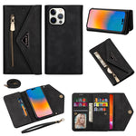 Custodia in pelle Flip orizzontale con cerniera Skin Feel, For iPhone 14, For iPhone 14 Max, For iPhone 14 Pro, For iPhone 14 Pro Max
