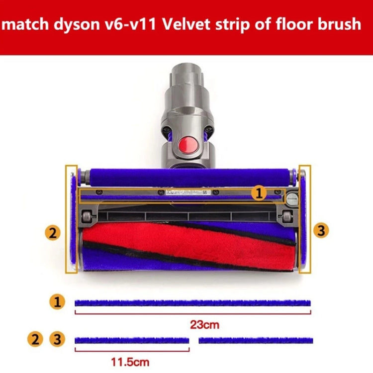 Strisce ricambio Velvet per Dyson V7 V8 V10 V11