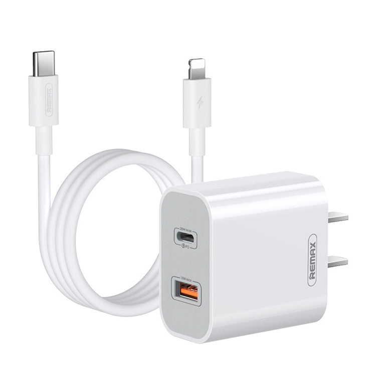 REMAX RP-U68 Set caricabatterie rapido a doppia interfaccia USB + USB-C/Type-C da 20 W, CN Plug, EU Plug, UK Plug, US Plug
