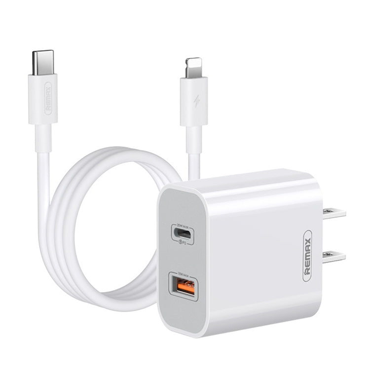 REMAX RP-U68 Set caricabatterie rapido a doppia interfaccia USB + USB-C/Type-C da 20 W, CN Plug, EU Plug, UK Plug, US Plug