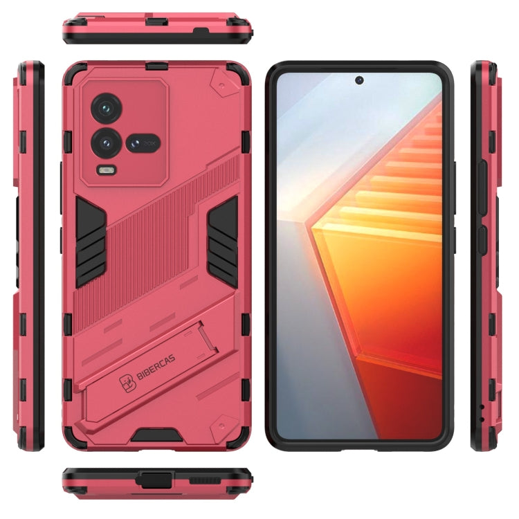 Custodia antiurto per PC + TPU con supporto invisibile, For vivo iQOO 10, For vivo iQOO 10 Pro 5G