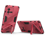 Custodia antiurto per PC + TPU con supporto invisibile, For vivo iQOO 10, For vivo iQOO 10 Pro 5G