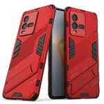 Custodia antiurto per PC + TPU con supporto invisibile, For vivo iQOO 10, For vivo iQOO 10 Pro 5G