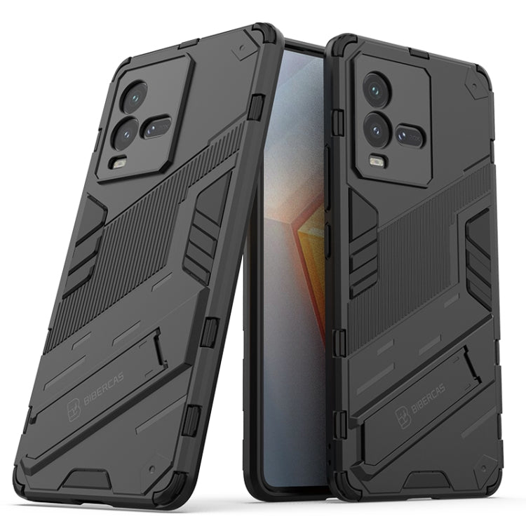 Custodia antiurto per PC + TPU con supporto invisibile, For vivo iQOO 10, For vivo iQOO 10 Pro 5G