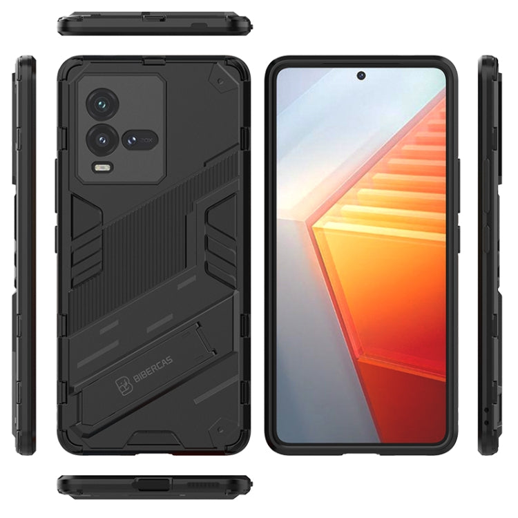 Custodia antiurto per PC + TPU con supporto invisibile, For vivo iQOO 10, For vivo iQOO 10 Pro 5G
