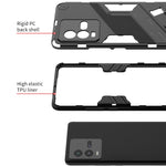 Custodia antiurto per PC + TPU con supporto invisibile, For vivo iQOO 10, For vivo iQOO 10 Pro 5G