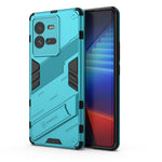 Custodia antiurto per PC + TPU con supporto invisibile, For vivo iQOO 10, For vivo iQOO 10 Pro 5G