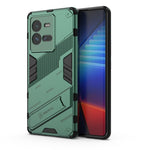Custodia antiurto per PC + TPU con supporto invisibile, For vivo iQOO 10, For vivo iQOO 10 Pro 5G